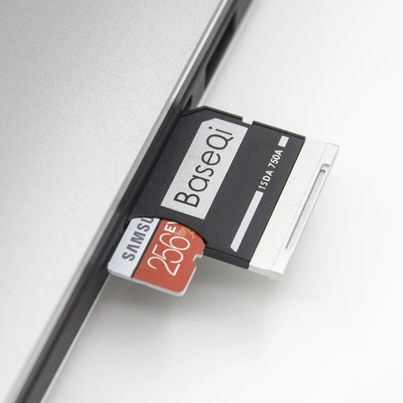 Алюминиевое устройство считывания карт Micro SD BASEQI для Dell XPS 15 дюймов 9550 модель 750A |