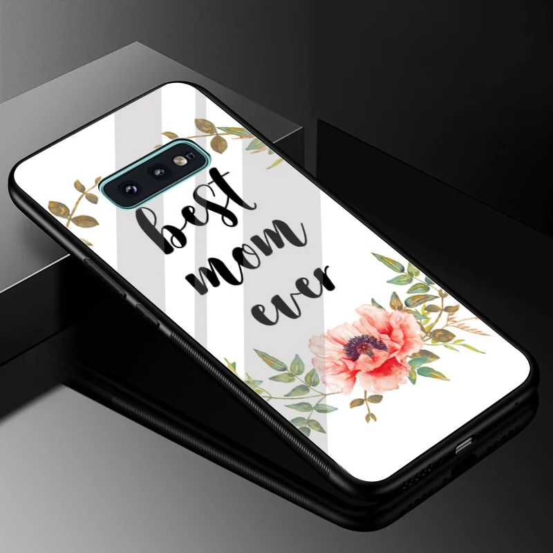 Gerleek стекло ТПУ мой лучший чехол для мамы Samsung S7 Edge S9 S8 Plus Note 8 9 S10|Чехлы-накладки| |