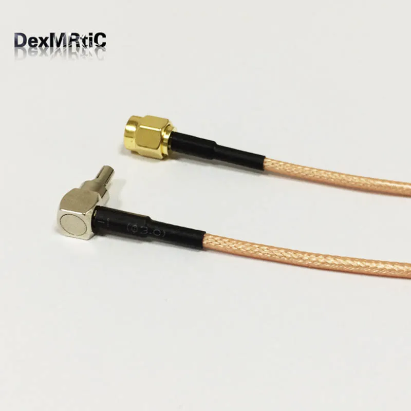 Адаптер модемного адаптера HUAWEI 3G CRC9 штекер с прямым углом к RP SMA кабель pigtail RG316 15