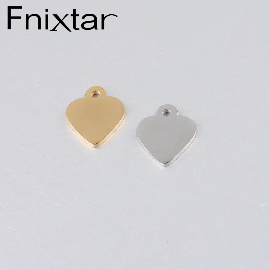 Fnixtar зеркальная полированная нержавеющая сталь Подвески Любовь подвеска в форме