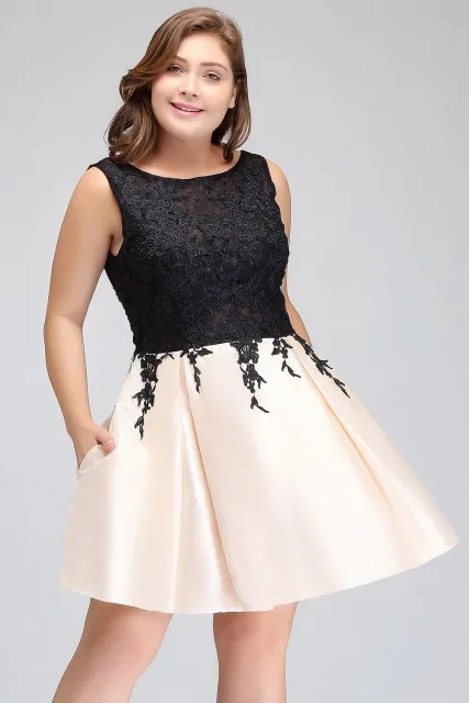 Короткие платья для выпускного вечера 2017 Большие размеры Сексуальные с открытой