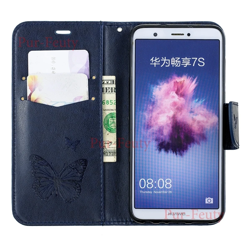 Чехол для Huawei Honor9 Lite LLD AL00 Enjoy 7S кожаный чехол книжка высокого качества флип Etui Hawei P