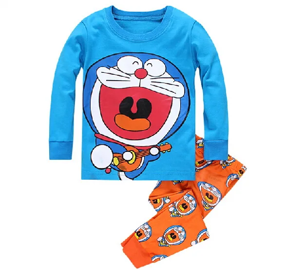 2 шт./компл. для детей одежда мальчиков Хлопковая пижама девочек Пижама младенцев