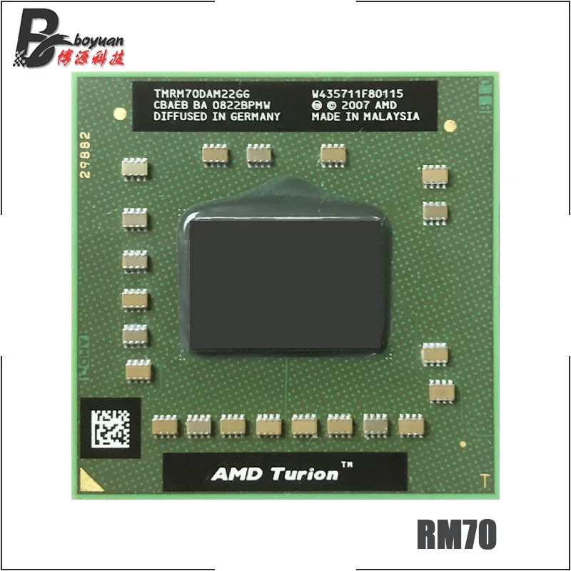 Мобильный процессор AMD Turion 64 X2 технология RM 70 RM70 2 0 ГГц двухъядерный с двумя