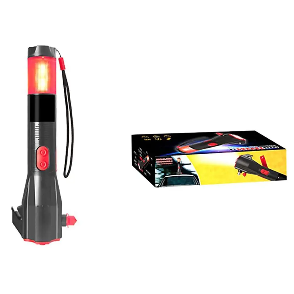 Precio Linterna De Luz Multifuncional Para Coche, Martillo De Seguridad, Manivela, Martillo De Escape De Fuego, Suministros De Emergencia Para Exteriores, Novedad De 2019