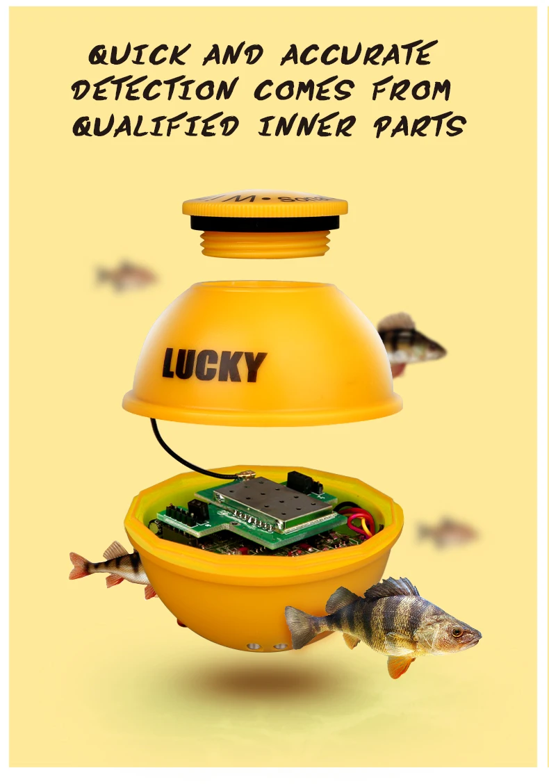 Lucky fishing finder, ff718lic-wla, эхолот для подводная камера для рыбалки, эхолот, эхолот 45 м/147 футов, эхолот
