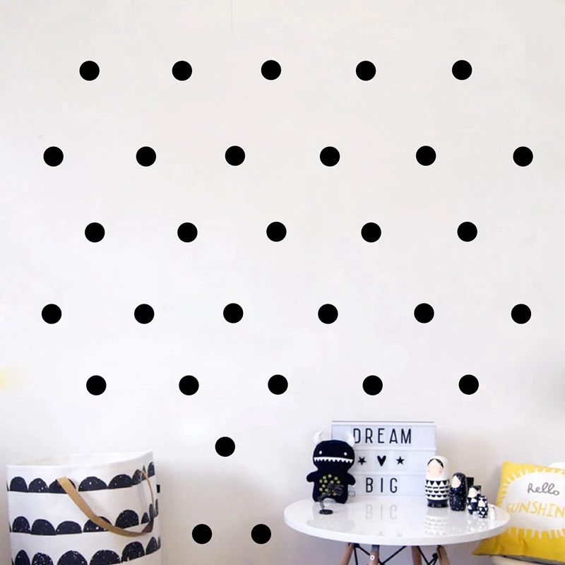 120/70 шт. съемные круглые наклейки в горошек|removable wall decals|wall decalssticker remover |