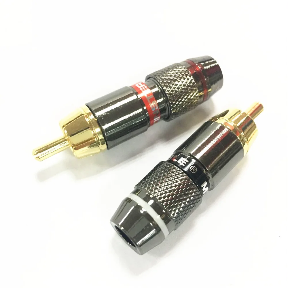 Бесплатная доставка 20 шт./лот высококачественный Позолоченный разъем RCA Monster