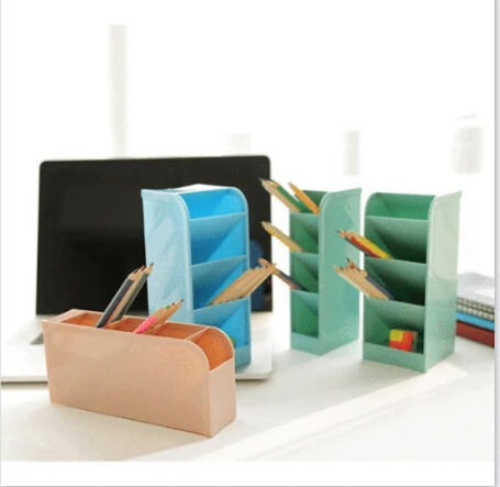 Hollow Desk Organizer Desktop Office Pen Pencil Case Holder Makeup Storage Box | Дом и сад