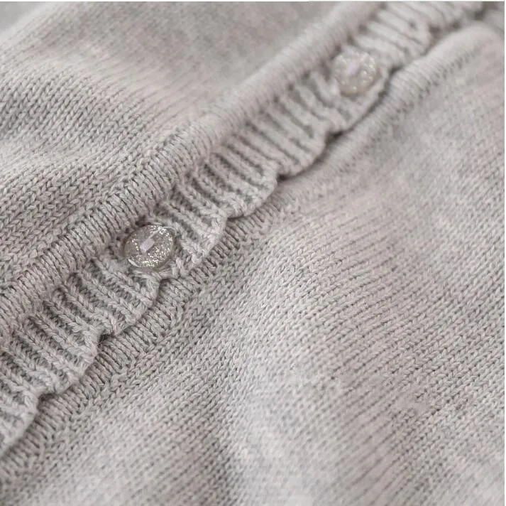 YGP32094648; осень ; Детский свитер для девочек; кардиган с вышитыми цветами; Верхняя одежда для детей; пальто в стиле Лолиты