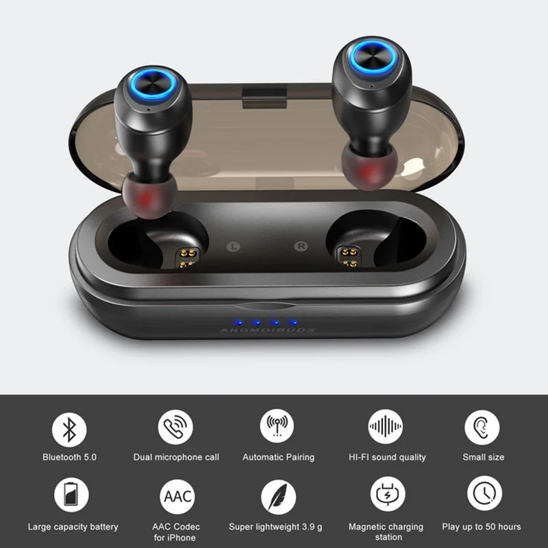 Moloke Bluetooth наушники TWS беспроводные Blutooth 5 0 Handsfree спортивные игровая