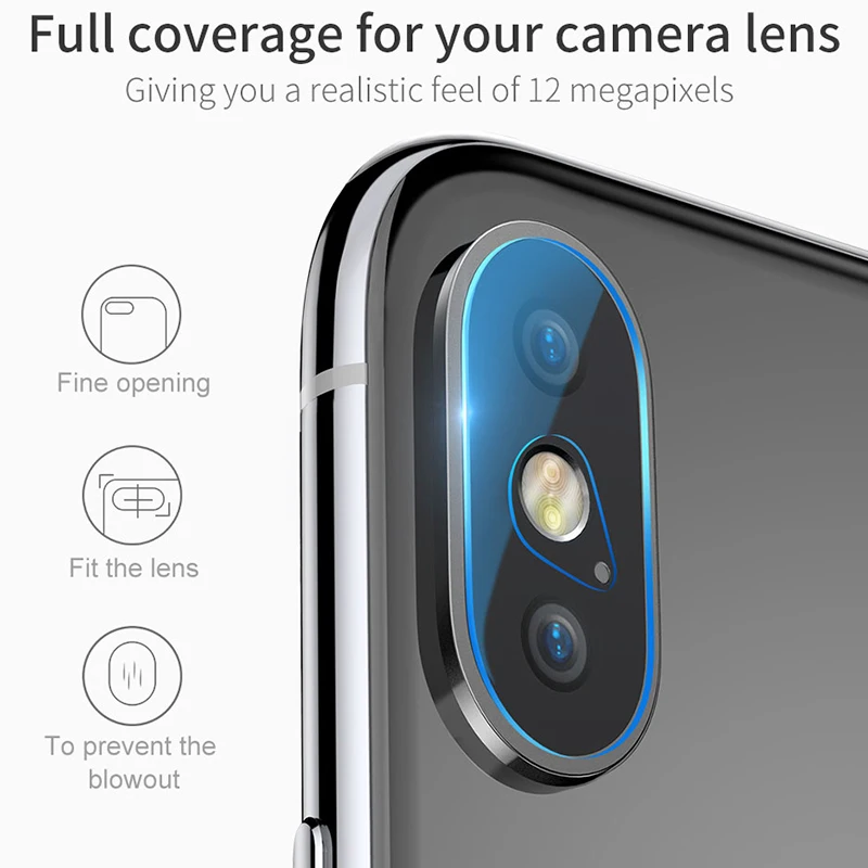 Для Apple iPhone X 8 7 6 6S Plus аксессуар для задней камеры Защитная пленка экрана из