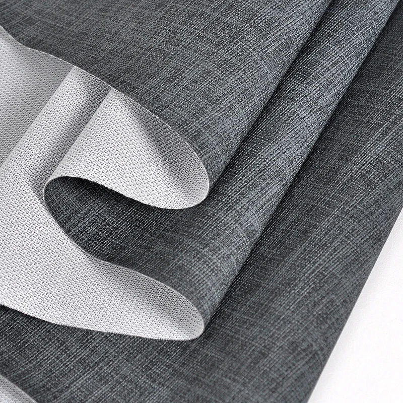 21 Dark Gary 100x138 см Синтетическая кожа льняной Patten PU кожа ткань DIY настенный тканевый фон диван для оформления дома швейный материал Однотонная искусственная искусственная кожа Ткань для шитья DIY Сумка Обувь Материал - Цвет: 21 Dark Gary