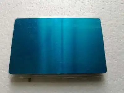 Blue 0.2mm 50 шт. 0,2 мм-0,45 мм Лазерная металлическая Именная Карта Сублимация визитная ID карта термопечать 6 цветов - Цвет: Blue 0.2mm
