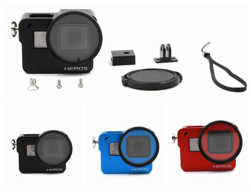 CNC алюминиевый сплав скелет прочная клетка защитная рамка чехол для GoPro Hero 6 5