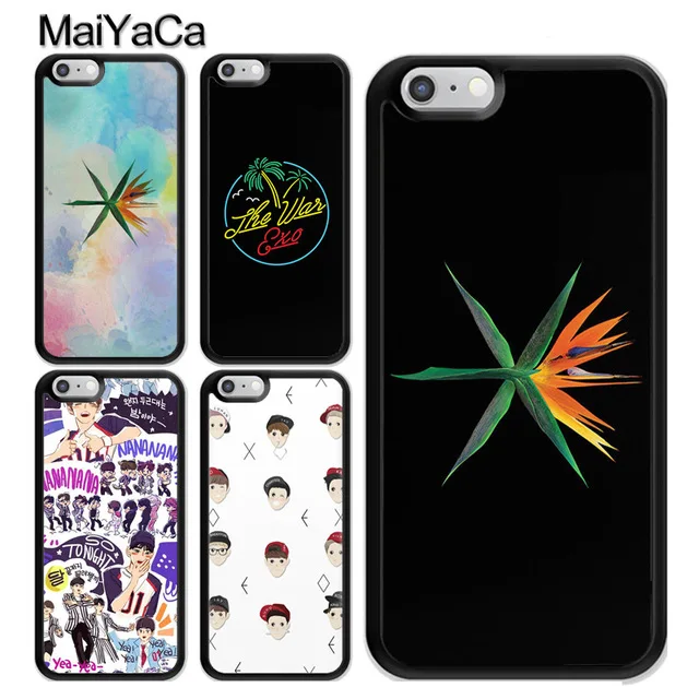 MaiYaCa EXO Kpop The War логотип Корея для iPhone 4S SE 5C 5S 6 6S 7 8 Plus X XR XS MAX черный мягкий чехол