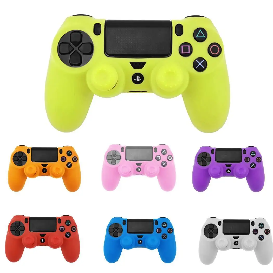 Чехол для PS4 чехлы контроллера Мягкая силиконовая резина чехол Pro джойстик ручка