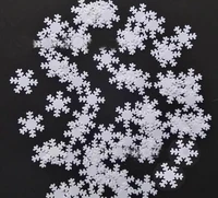 75g 16mm white color snowflake plastic confetti for christmas wedding party table venue decoration sprinkles