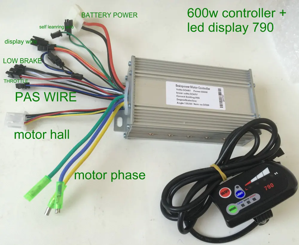 36v48v 500w600w 12 контроллер МОП-транзистора &amp Led Дисплей 790 с Батарея индикатор уровня