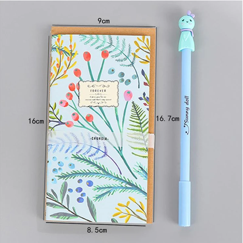 Creative Papery Floral Flower Schedule Book Diary Weekly Planner Notebook Material Escolar School Office Supplies Stationery