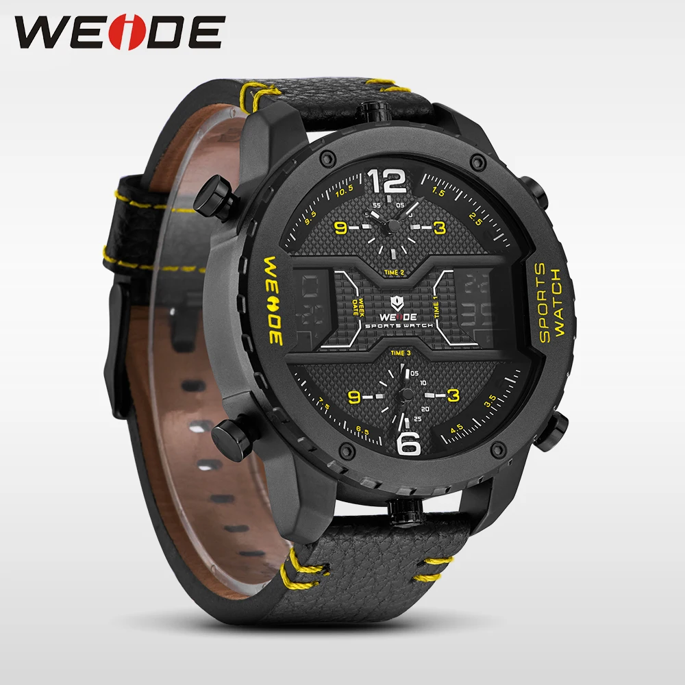 WEIDE оригинальные Роскошные брендовые большие кварцевые часы с циферблатом