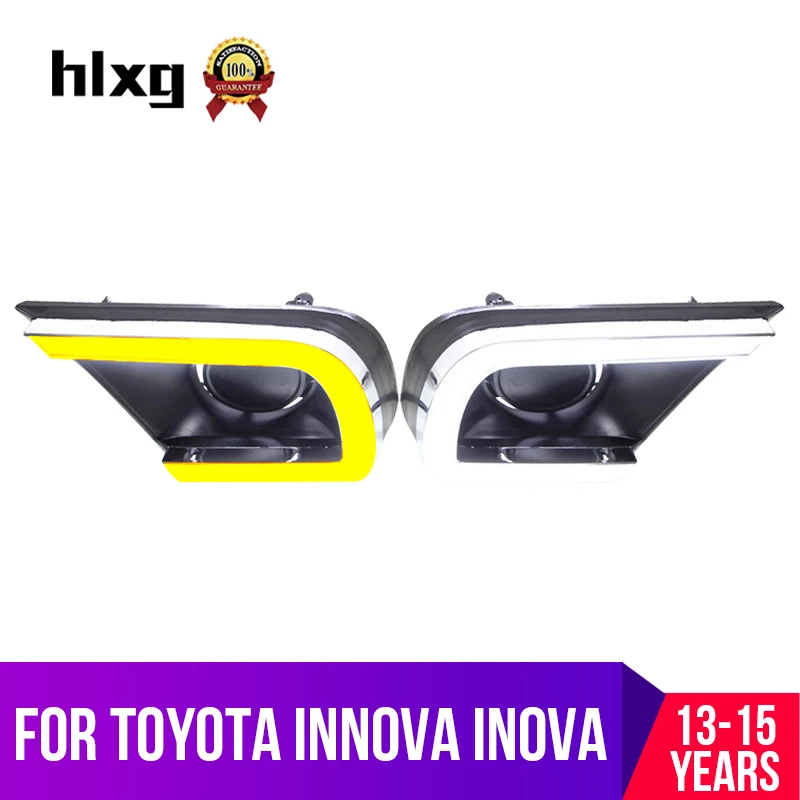 Hlxg DRL для Toyota INNOVA 2013 2014 2015 автомобильный стиль дневные ходовые огни Светодиодный
