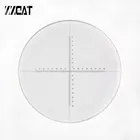 Оптический микроскоп с перекрестными линиями 942 DIV 0,1 мм, окулярный микрометр, калибровочное стекло 19 мм 24 мм для биологического стереомикроскопа