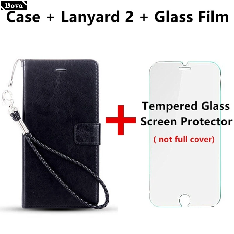 Black Lanyard2 Film Держатель для карт, чехол для Nokia 3 3,1 Plus, кожаный чехол для телефона, кошелек, откидная крышка, защитный чехол для Nokia 3,1, чехлы для телефонов - Цвет: Black Lanyard2 Film