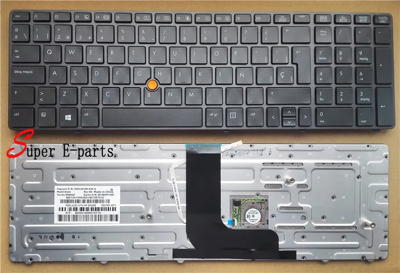 Клавиатура для ноутбука hp Probook 8560 Вт 8570 Вт 8760 Вт 8770 Вт Датская/норвежская/Русская/испанская/швейцарская/Американская Раскладка