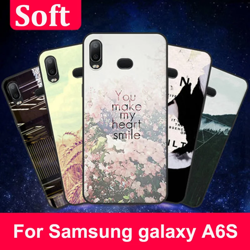 Чехол для Samsung galaxy A6S оболочка мягкий силиконовый чехол телефона в стиле кантри A6 S