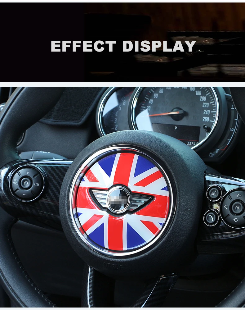 Лидер продаж для MINI COOPER F54 F55 F56 F60 Countryman, Clubman рулевое колесо 3D Выделенный автомобиль Стикеры самоклеящаяся отделка Аксессуары кожи