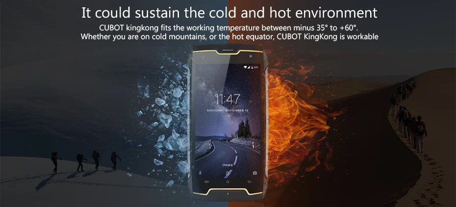 Оригинальный CUBOT KINGKONG IP68 прочный водонепроницаемый ударопрочный мобильный