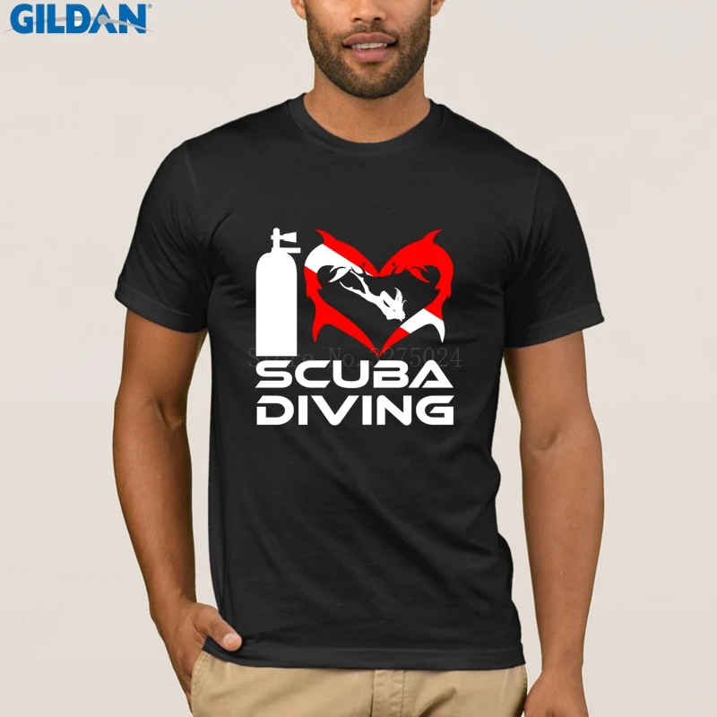 Уникальный дайвер акваланг Мужская футболка I Love Scuba Girl Edition Футболка s Уличная