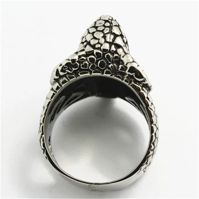 1 шт. Новое поступление! Крутое кольцо с животным мужское из нержавеющей стали 316L