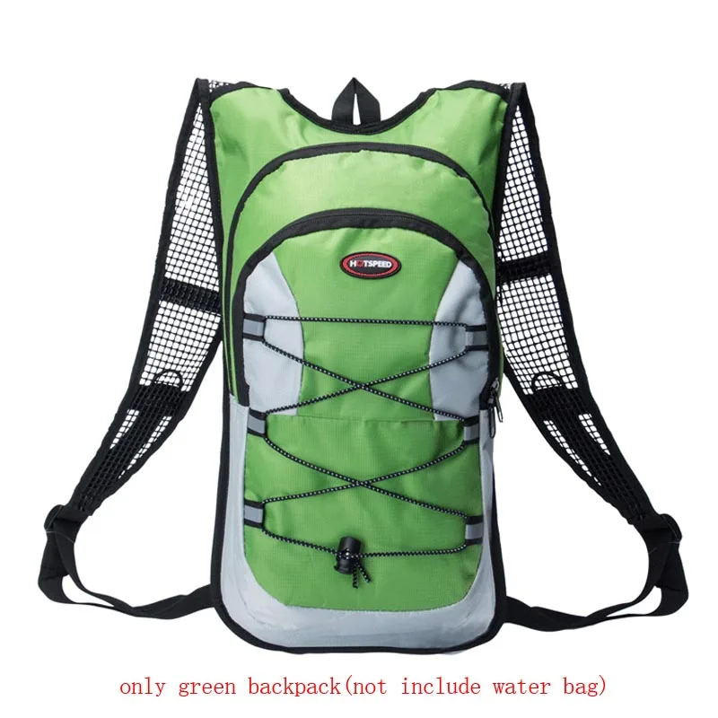 only green bag 12л дышащий рюкзак для велоспорта, MTB Горный рюкзак для езды на велосипеде, походная спортивная сумка для альпинизма, велосипедный рюкзак, без сумки для воды - Цвет: only green bag