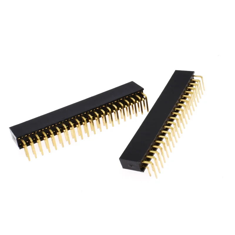 10 шт. 1X3 1X4 1X6 2X7 2X13 2X20 Pin 2,54 мм правый угол Однорядный штыревой разъем типа «папа» 90 градусов иглы Разъем