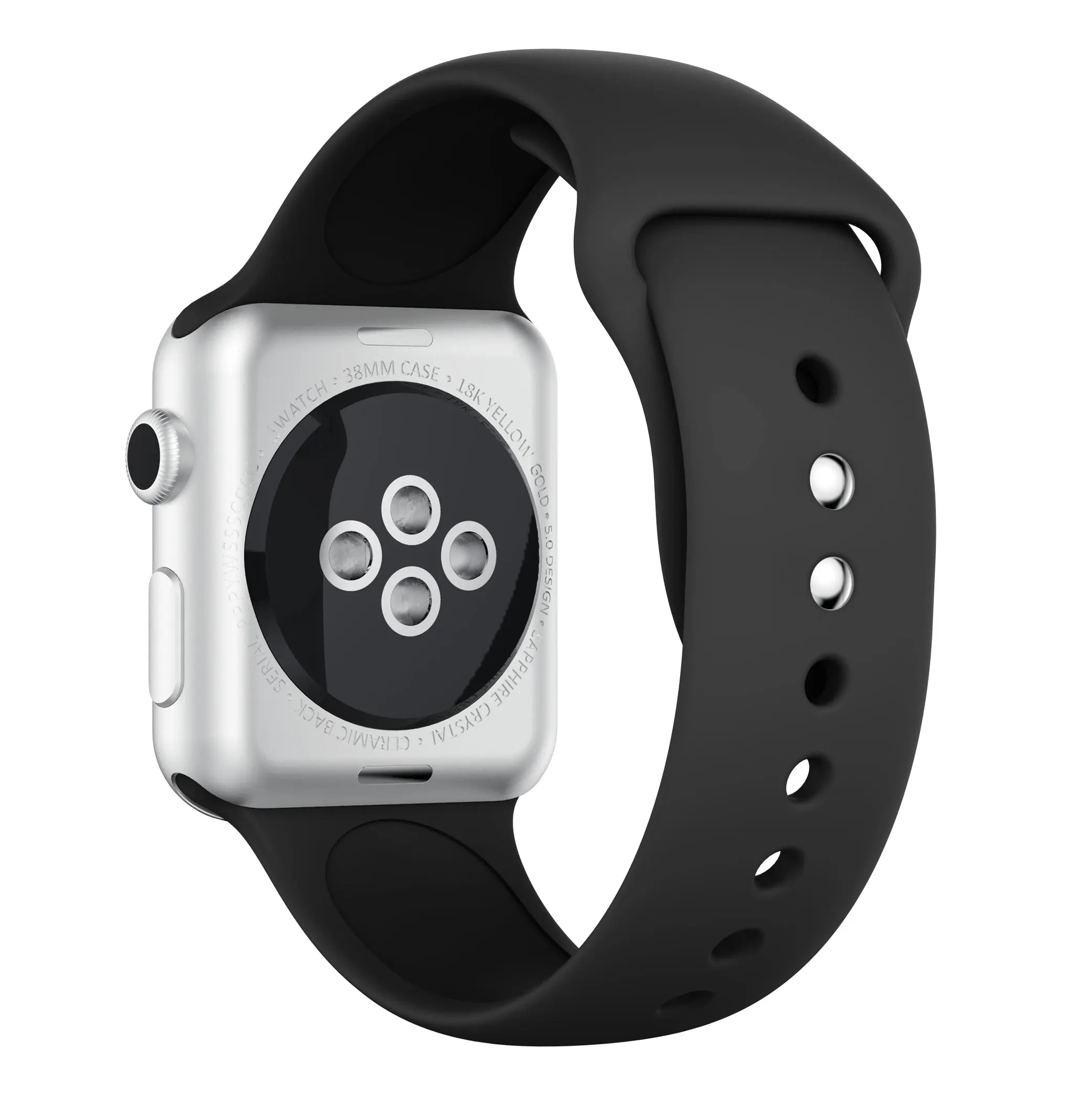 black Мягкая силиконовая лента для Apple watch 5 4 3 2 1 ремешок 42 мм 38 мм сменный ремешок для браслета ремешок для часов 44 мм для iwatch 4 3 2 1 40 мм ремешок - Цвет ремешка: black