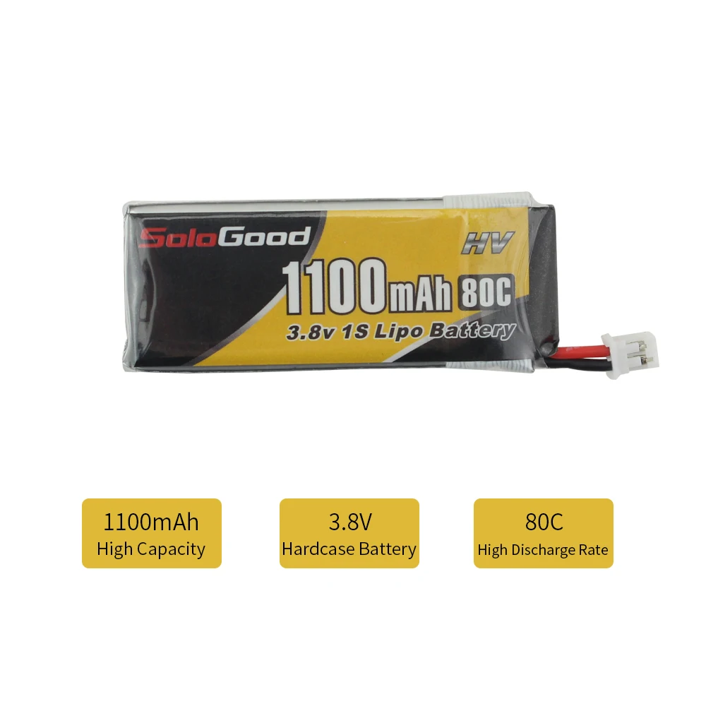 Аккумуляторы SoloGood Lipo 1S 3 8 в 1100 мАч 80C 5 шт.|Детали и аксессуары| |