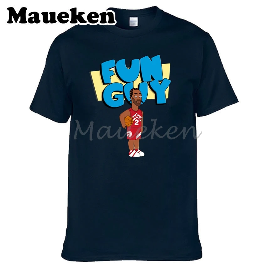 Мужская футболка The Fun Guy Kawhi Leonard 2 MVP одежда мужская с круглым вырезом W19052851|t shirt