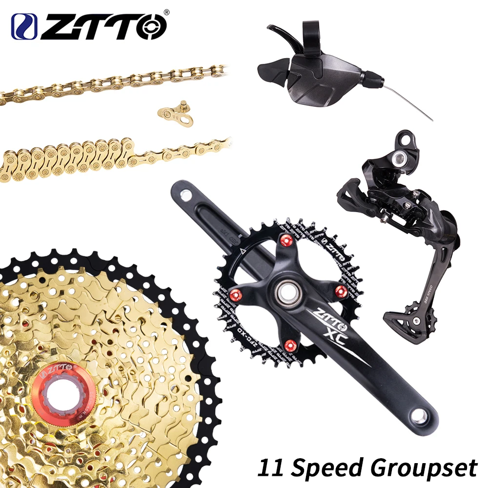 ZTTO 11 скоростей MTB переключатель заднего колеса велосипеда 46T Золотая кассета и