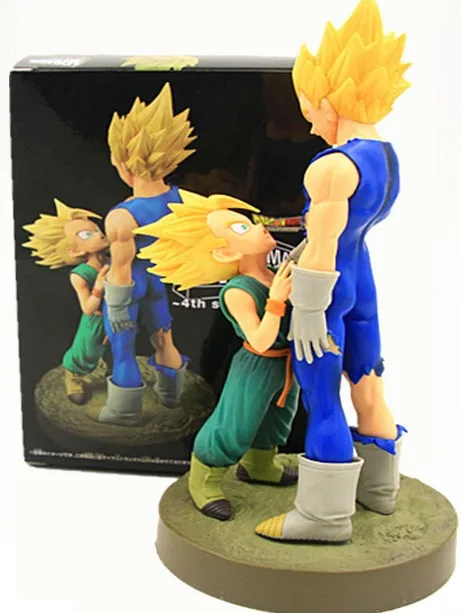 Vegeta Trunks in box Dragon Ball Z 13 см пикколо Супер Saiyan сон Гохан метка эркюля пикколо ПВХ фигурка Broly Сон Гоку Драконий шар модель игрушки - Цвет: Vegeta Trunks in box