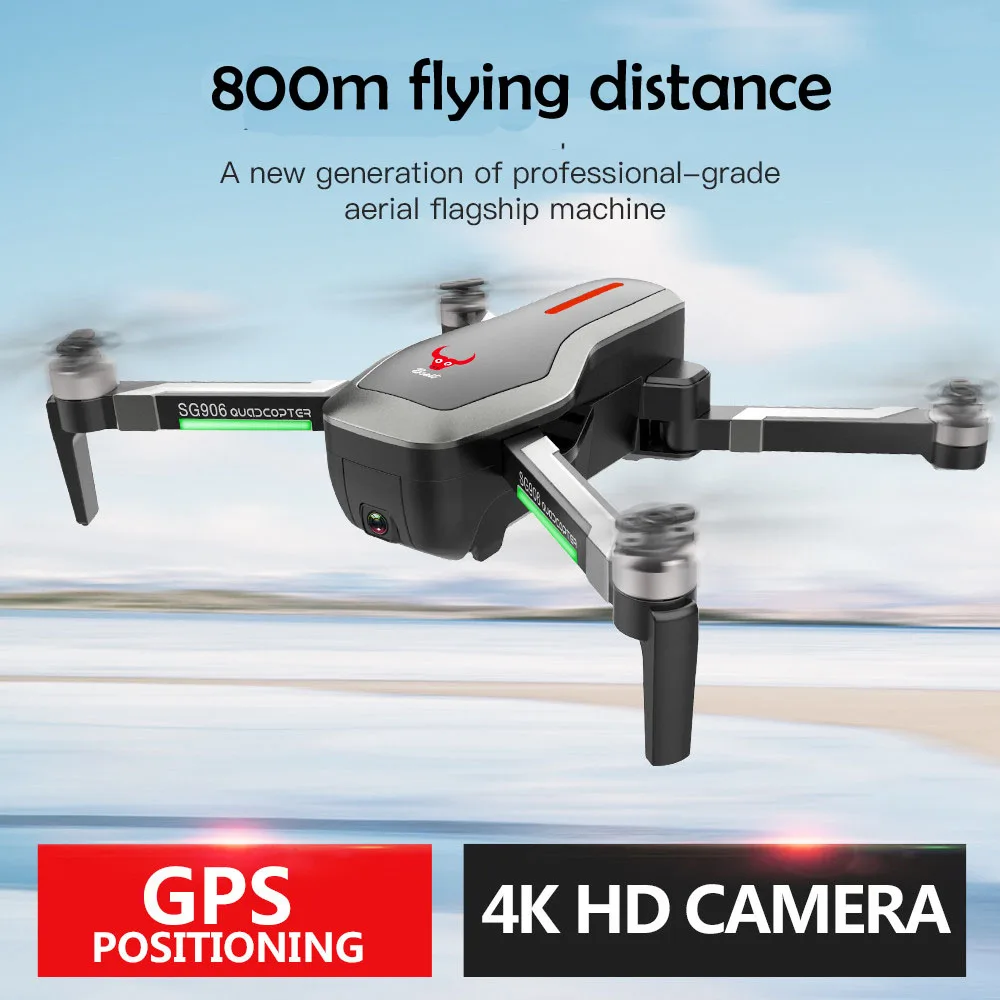SG906 складной 800 м большой дистанции gps 5G wifi FPV 4K камера HD Дрон бесщеточный мотор селфи RC дроны 25 мин Время полета Квадрокоптер
