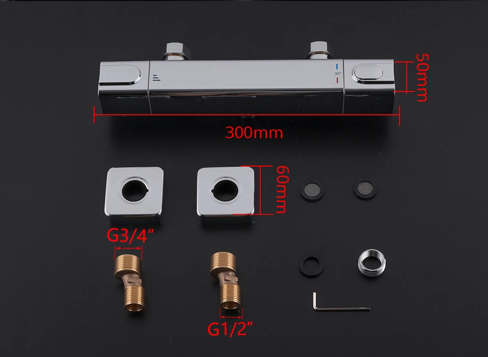 GAPPO Shower Faucets bath mixer with thermostat wall mounted shower tub faucet thermostatic water mixer bath griferia