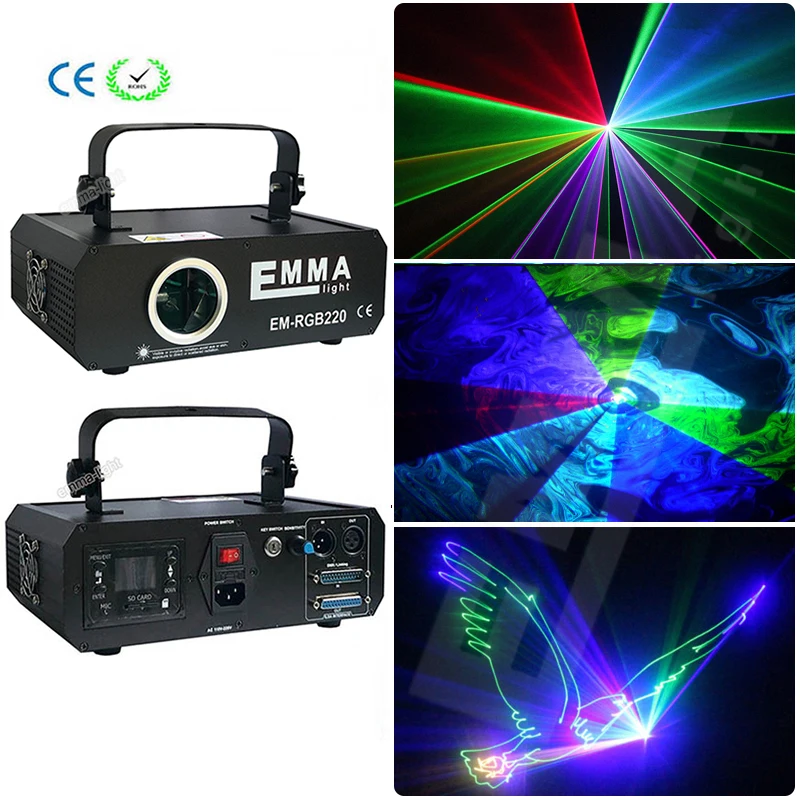 500 МВт Rgb DMX + ILDA + SD + многоцветный Dj сценический свет ing диско анимационный лазерсветильник жектор