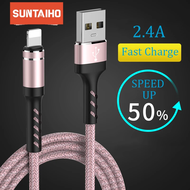 Usb-кабель Suntaiho для iphone кабель Xs max Xr X 8 7 6 plus 6s 5 s ipad mini кабели быстрой зарядки