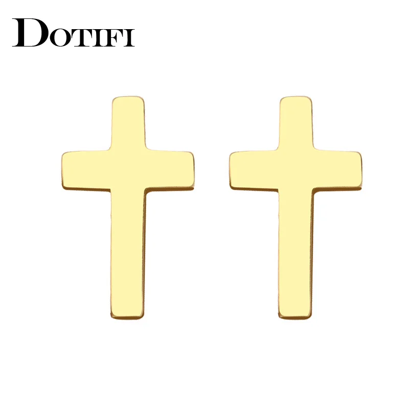 Серьги-гвоздики DOTIFI из нержавеющей стали для женщин и мужчин ювелирные изделия