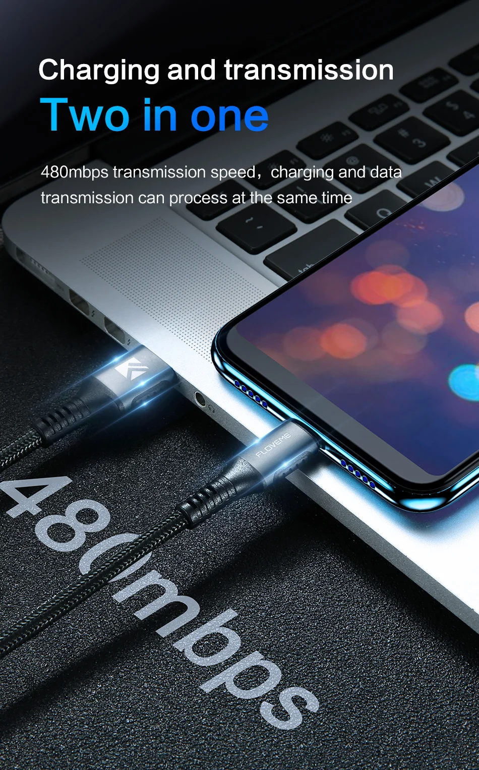 Floveme 5A Быстрая зарядка usb type C кабель для huawei P30 pro USB кабель для телефона зарядное устройство Carregador данные USB C кабели для зарядки