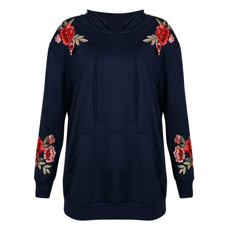 Осеннее Новое поступление стильный женский свитер с капюшоном длинным рукавом