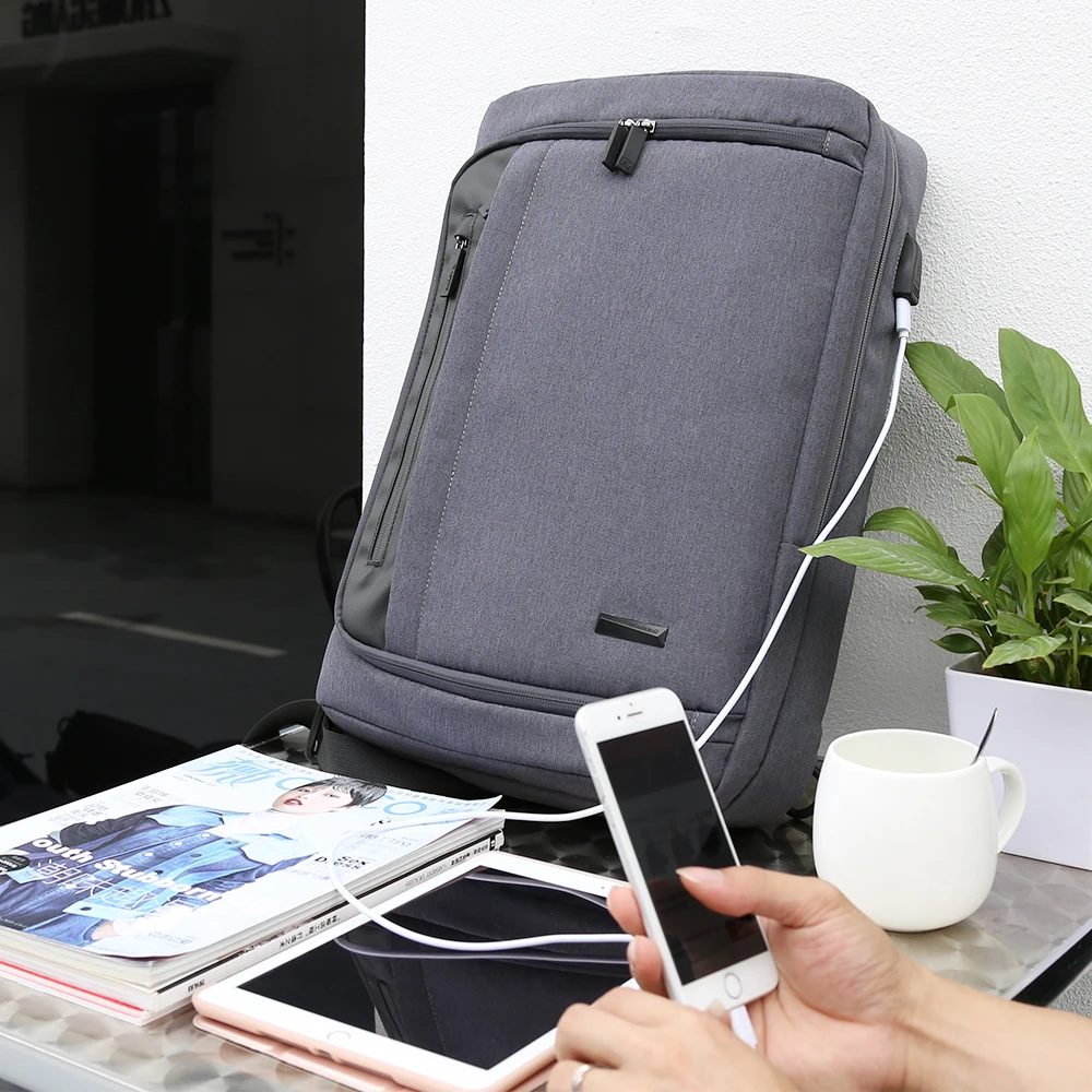 Aoking Мужской многофункциональный рюкзак для ноутбука с usb зарядкой 16 дюймов