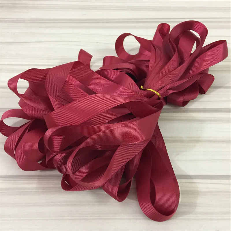 Лента гро-гро винного цвета 10 ярдов свадебное украшение сделай сам детский бант
